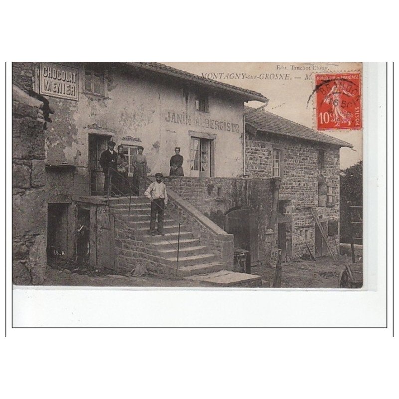 MONTAGNY SUR GROSNE - état (petite déchirure)