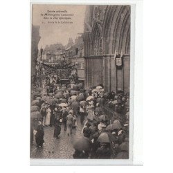 BAYEUX - Entrée solennelle de Mgr Lemonnier dans sa ville  - Sortie de la Cathédrale - très bon état