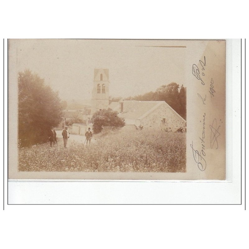 FONTAINE LE PORT - CARTE PHOTO - 1900 - très bon état