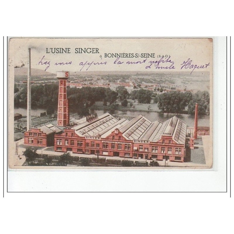 BONNIERES SUR SEINE - L'usine Singer - très bon état