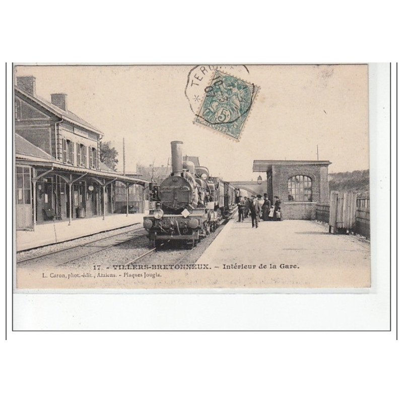 VILLERS-BRETONNEUX - Intérieur de la Gare - très bon état