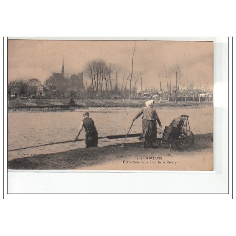 AMIENS - Extraction de la tourbe à Rivery - très bon état