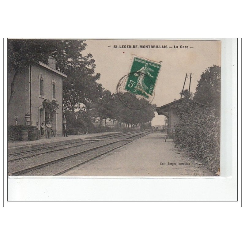 SAINT LEGER DE MONTBRILLAIS - La gare - très bon état SAINT LEGER DE MONTBRILLAIS - La gare - très bon état