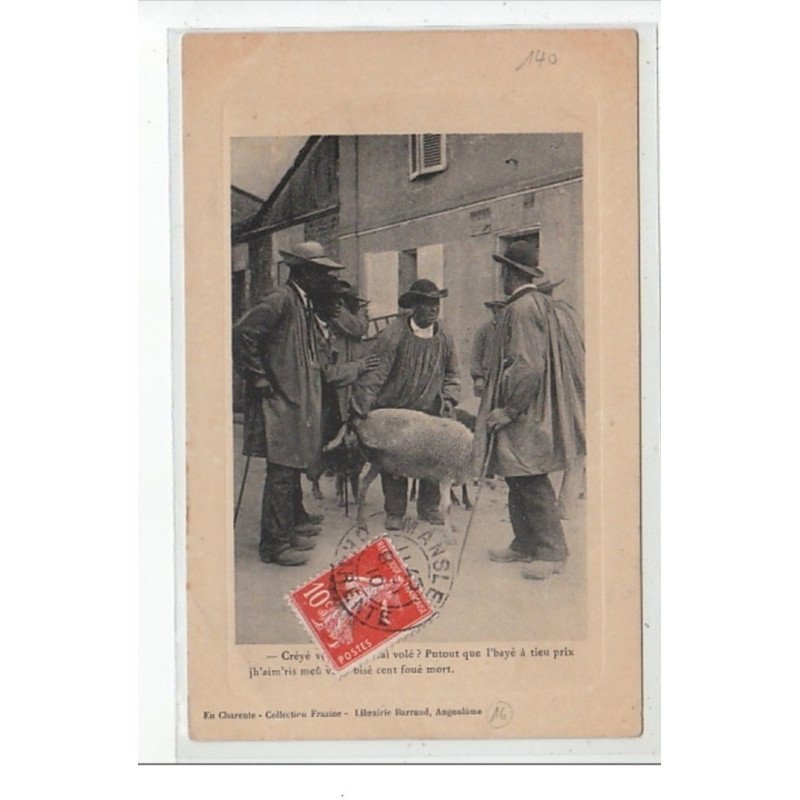 En Charente - Scène de marché - mouton - très bon état