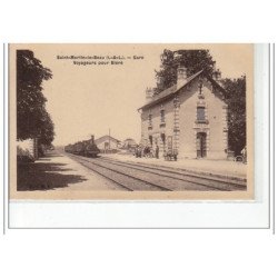 SAINT MARTIN LE BEAU - La Gare - Voyageurs pour Bléré - très bon état