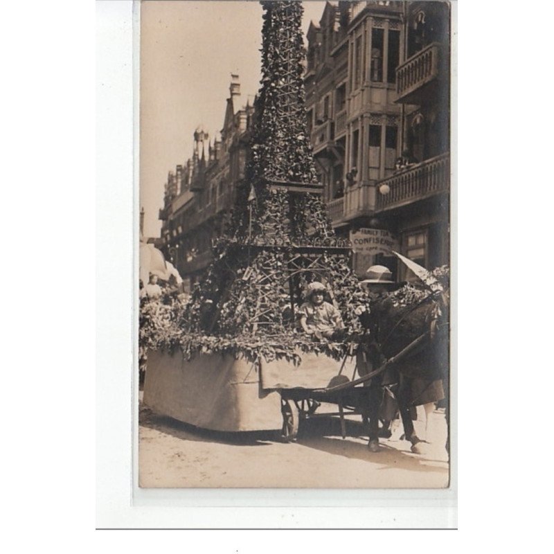 BERCK PLAGE- CARTE PHOTO - Fête - Tour Eiffel - très bon état