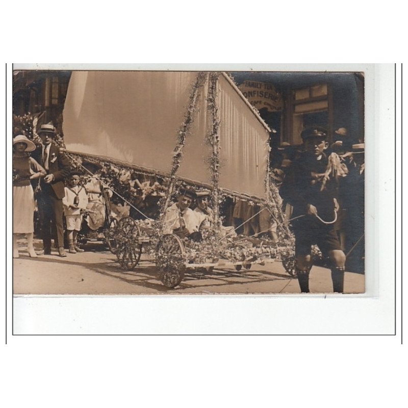 BERCK PLAGE- CARTE PHOTO - Fête - char à voile - très bon état