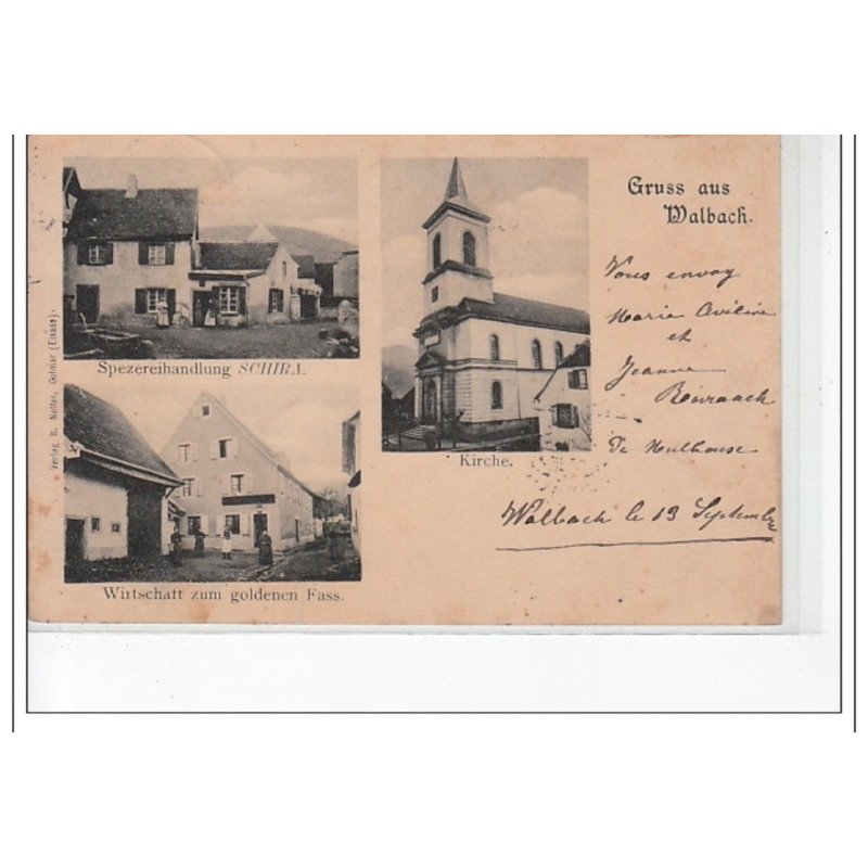 WALBACH - Gruss aus WALBACH - très bon état WALBACH - Gruss aus WALBACH - très bon état