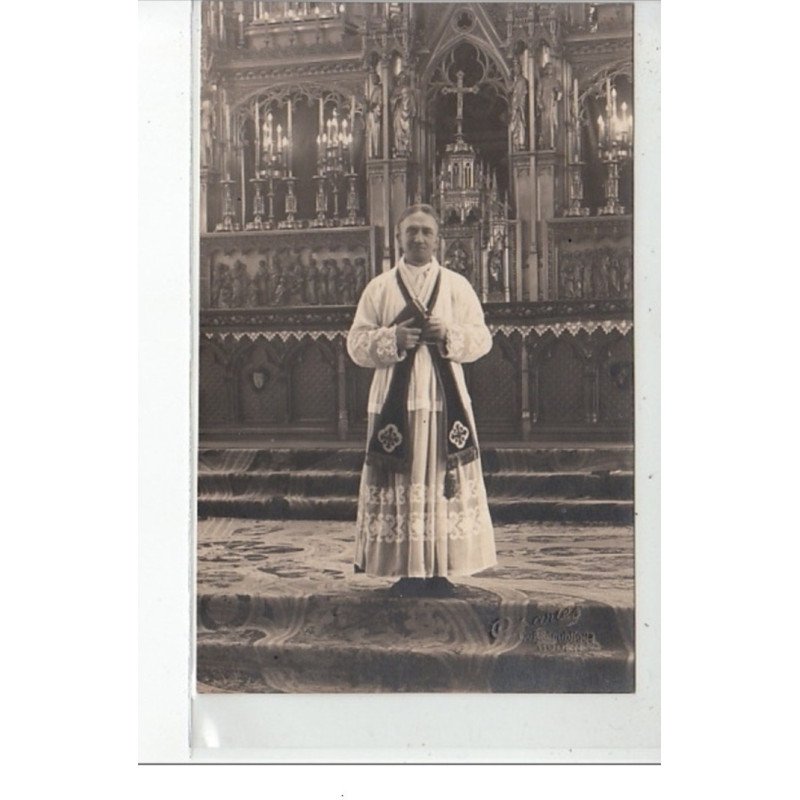 GERPONVILLE par Valmont - carte photo de l'Abbé Bellanger en 1933 - très bon état