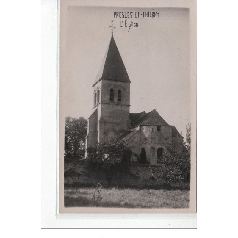 PRESLES ET THIERNY - L'église - Photo format Cpa - très bon état