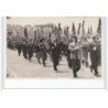 BIARRITZ : lot de 7 photos format cartes photos d'un défilé militaire vers 1945 - très bon état