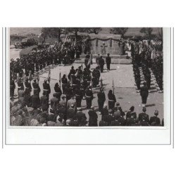 BIARRITZ : lot de 7 photos format cartes photos d'un défilé militaire vers 1945 - très bon état