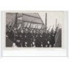 STRASBOURG : lot de 15 photos format cartes photos d'un défilé militaire vers 1945 - très bon état