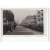 STRASBOURG : lot de 15 photos format cartes photos d'un défilé militaire vers 1945 - très bon état