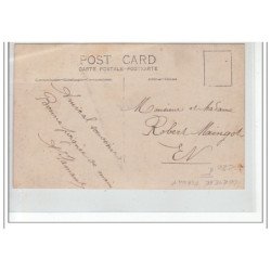 ROUEN : carte photo d'une auto pendant le cortège fleuris - très bon état