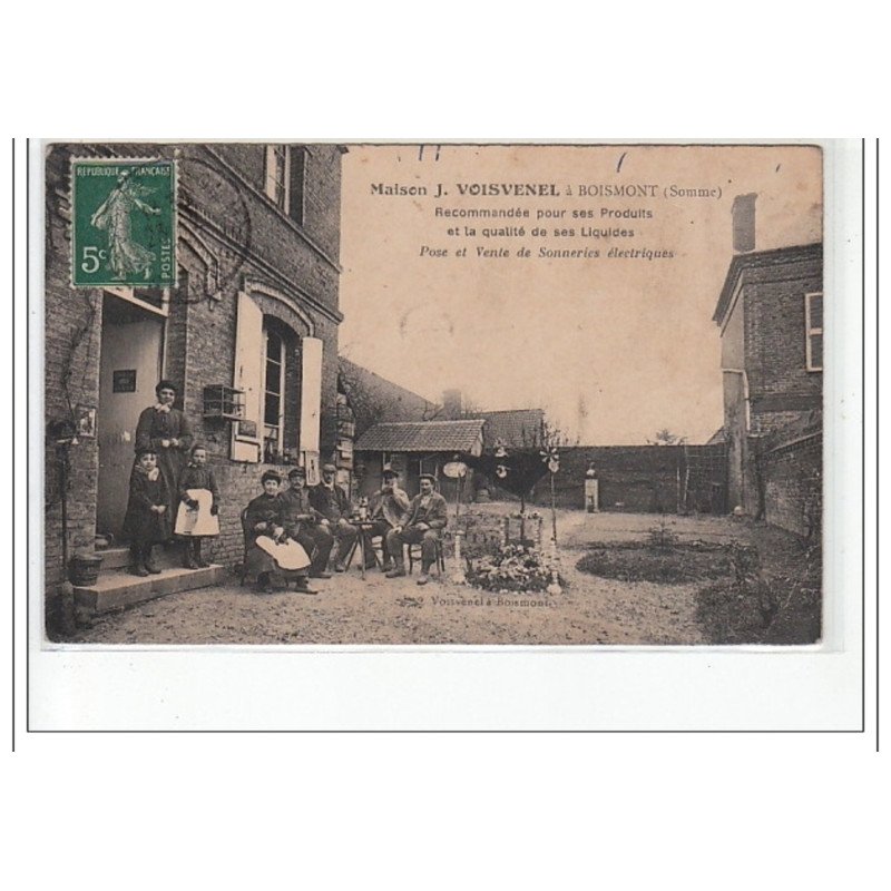 BOISMONT : maison VOISVENEL (pose de sonneries électriques !) - bon état (un coin plié)