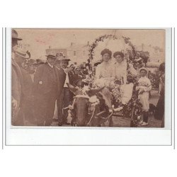 LES SABLES D'OLONNE : carte photo du corso fleuri en 1907 - très bon état