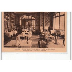 GRASSE - Hôtel Muraour et de la Poste - le restaurant - très bon état