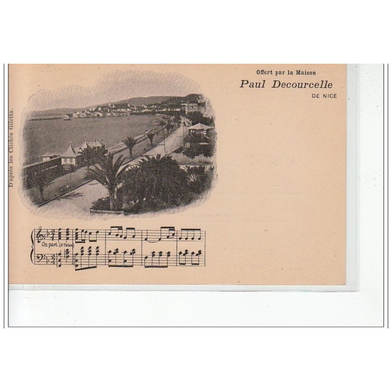 CANNES - La Croisette - offert par la maison Paul Decourcelle de NICE - très bon état