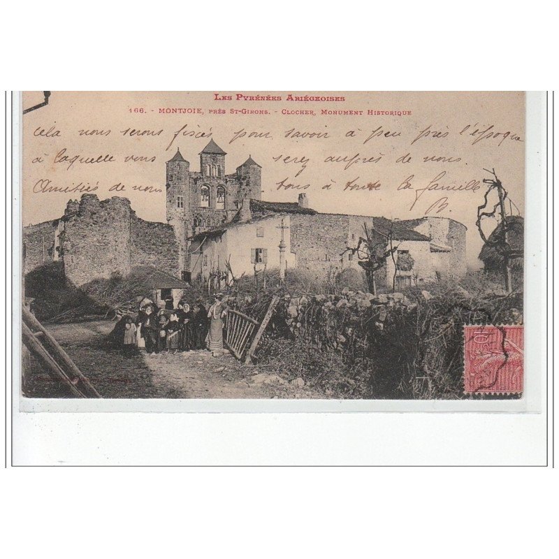 MONTJOIE - Près SAINT GIRONS - Clocher, monument historique - très bon état