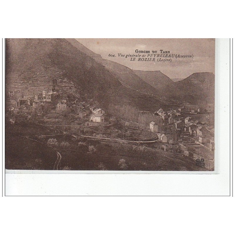 AVEYRON - Gorges du Tarn - PEYRELEAU - LE ROZIER (Lozère) - très bon état