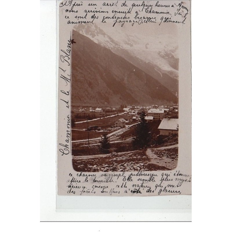 CHAMONIX - MONT-BLANC - CARTE PHOTO - état