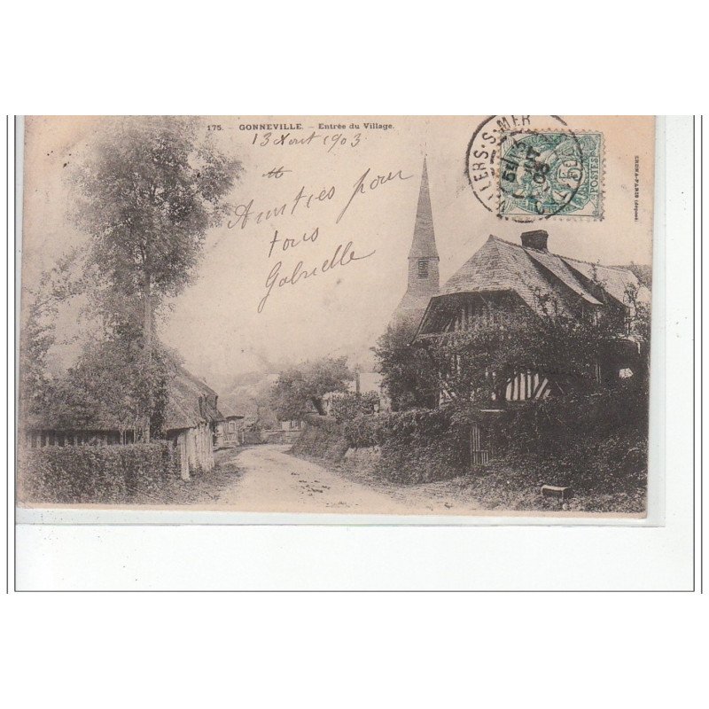 GONNEVILLE - Entrée du Village - très bon état