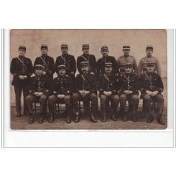 BREST : lot de 2 cartes photo de militaires peloton mobile n°34 - caserne Kerveguer - très bon état