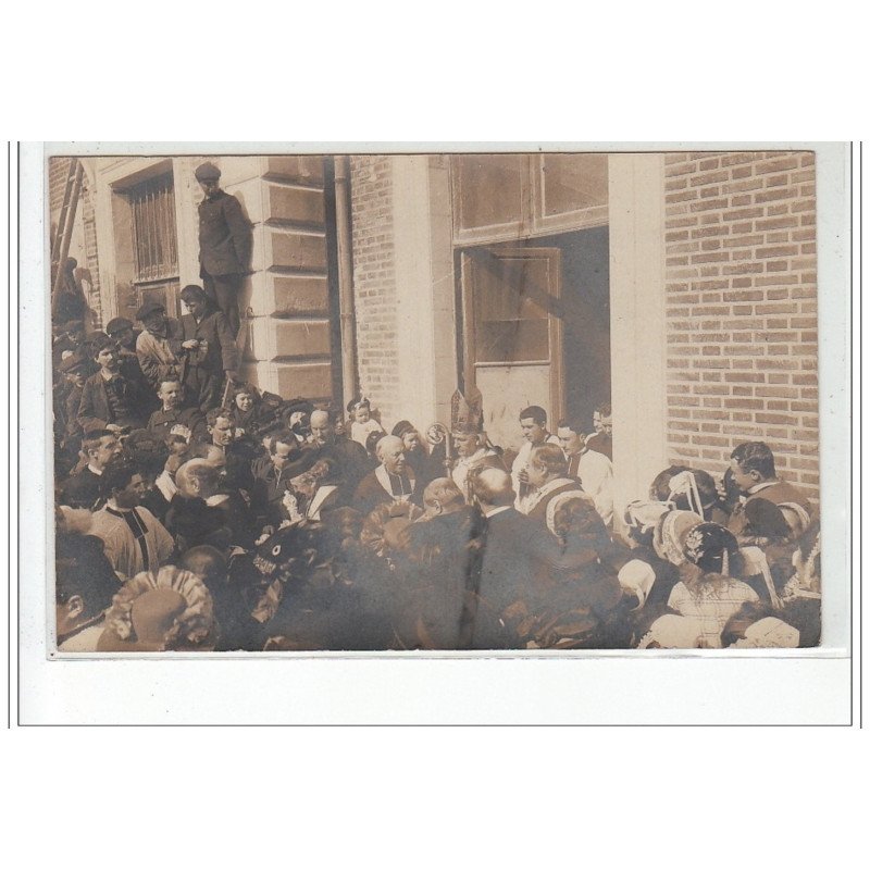 QUIMPER : carte photo de monseigneur Duparc, évêque de Quimper - très bon état