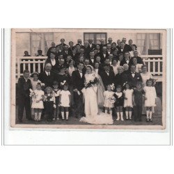 Douarnenez : carte photo d'un mariage (photo SEVELLEC) - très bon état