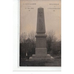 LESSARD LE CHENE - CARTE PHOTO - Monument aux morts - souvenir de l'inauguration 1922 - très bon état
