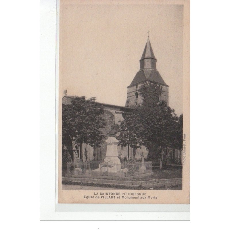 VILLARS - Eglise et Monument aux Morts -  très bon état