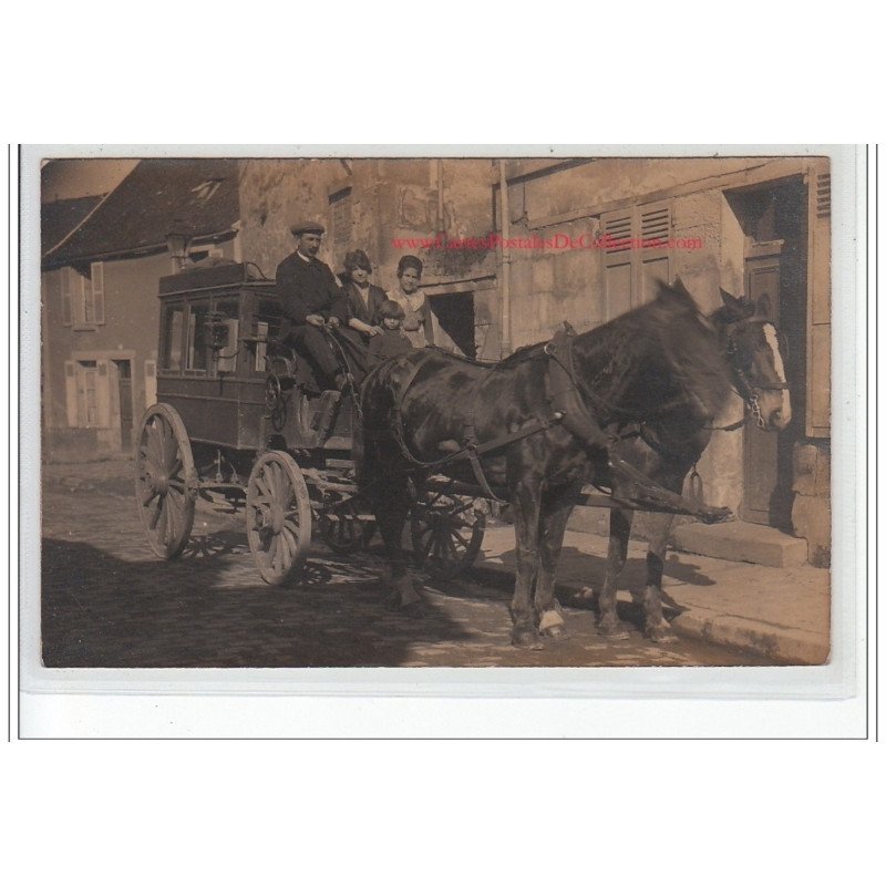 CHANGE : carte photo de l'attelage des chemins de fer ( on joint 2 autres cartes photos venant de la même archive)