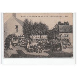 MESNIL EN THELLE : voiture de la Maison TICON (vendeurs ambulants) - bon état (un coin plié)