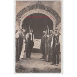 BORAN : carte photo du stand de tir à l'Arc vers 1910 - très bon état