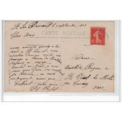 SAINT LEU D'ESSERENT : carte photo de terrassiers avec le rouleau compresseur vers 1910 - très bon état