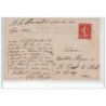 SAINT LEU D'ESSERENT : carte photo de terrassiers avec le rouleau compresseur vers 1910 - très bon état