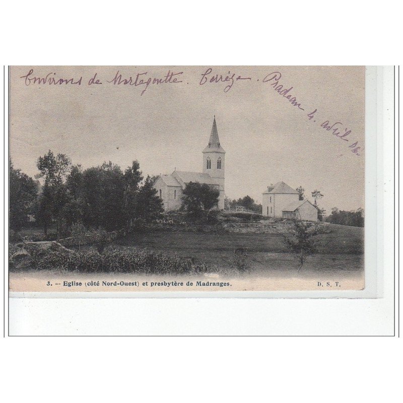 MADRANGES - Eglise et presbytère - très bon état