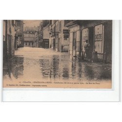 CHATILLON SUR SEINE - Inondations des 20 et 21 janvier 1910 - la rue des Ponts - très bon état