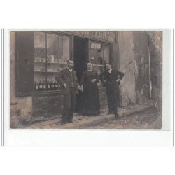 MAULE : carte photo d'un coiffeur en 1906 - très bon état