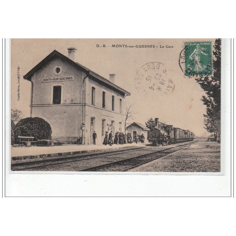 MONTS Sur GUESNES : la gare - très bon état MONTS Sur GUESNES : la gare - très bon état