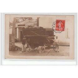 MONCOUTANT? : carte photo d'une machine agricole (DUBREUIL mécanicien) - très bon état