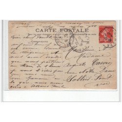 TOULON : carte photo en 1908 - très bon état (un léger pli)