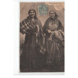 Tribu Charles Corret (romanichels - gitans ) deux gitanes diseuses de bonne aventure - état (carte recollée)
