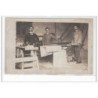 AUXERRE : carte photo (atelier) - état (plis)