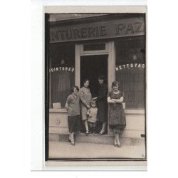 ETAMPES : carte photo de la teinturerie FAZILLON en 1926 - très bon état