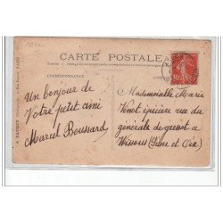 ABLON ? : carte photo (travail du bois) - très bon état