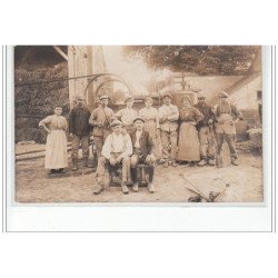 carte photo a localiser : batteuse (trouvée dans une archive familiale du Loiret avec cpa de Vimory) - très bon état