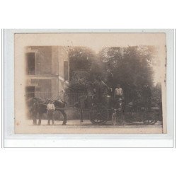 carte photo a localiser : engin utilisé pour poser le bitume et terrassiers - très bon état