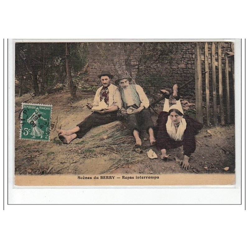 Scènes du BERRY - Repas Interrompu  - très bon état